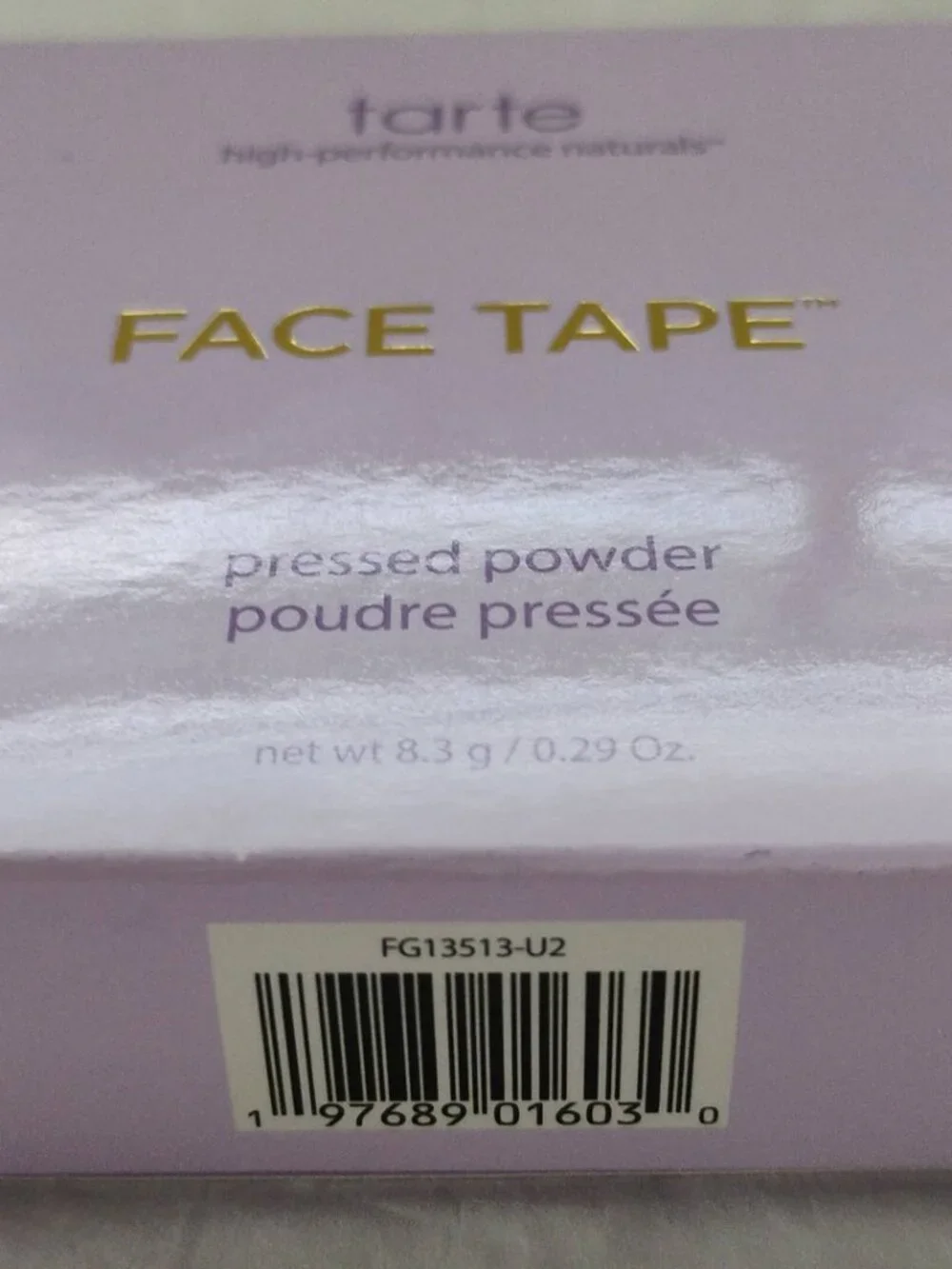 tarte Face Tape Pressed Powder Foundation 22N 'Light Neutral'- NWT- Full Size